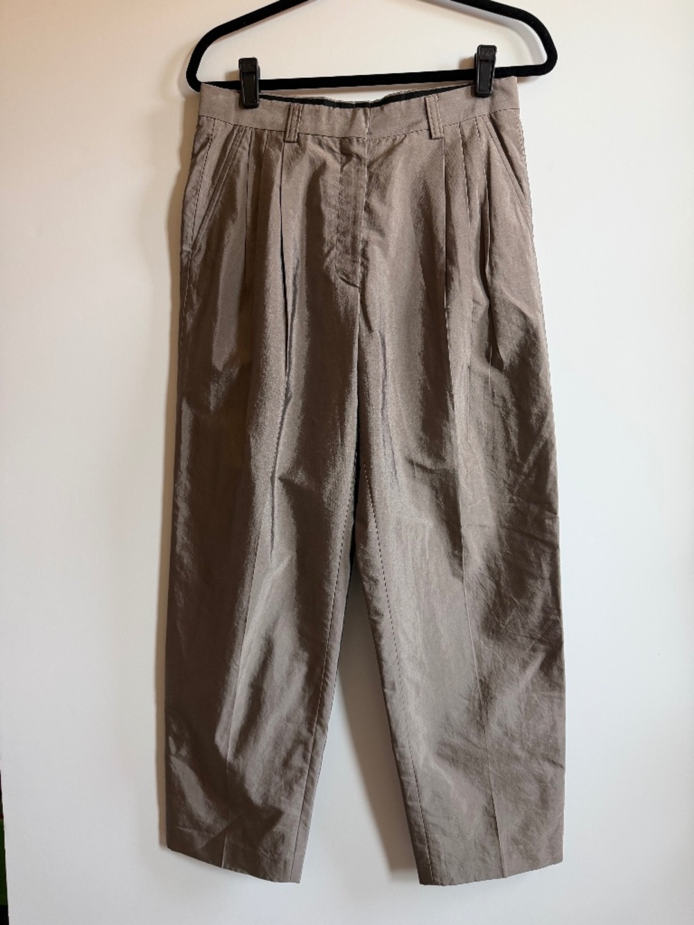 Chic Dries Van Noten Silk Cotton pleated trousers- Size 36/ US 4